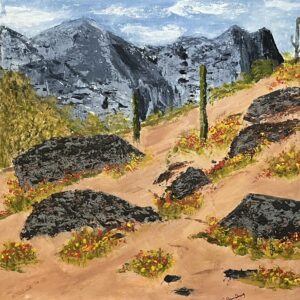 Painted Echoes of Desert Rains